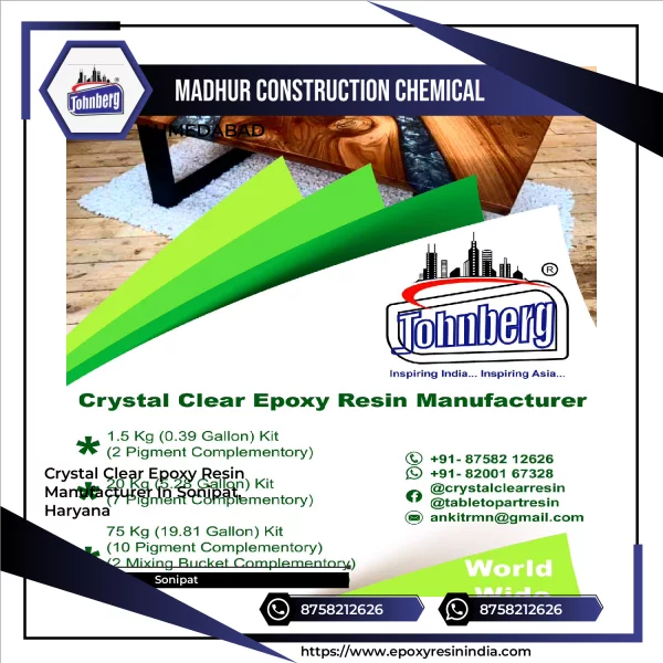 Crystal Clear Epoxy Resin Manufacturer In Sonipat, Haryana