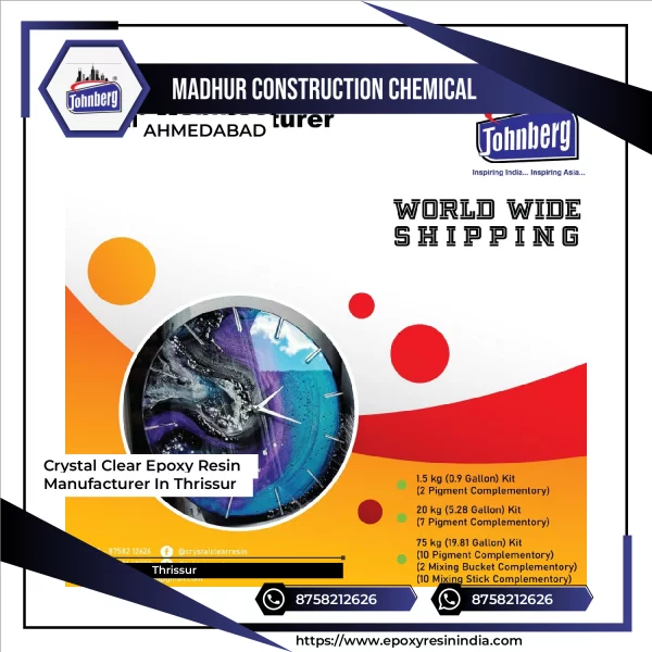 Crystal Clear Epoxy Resin Manufacturer In Thrissur