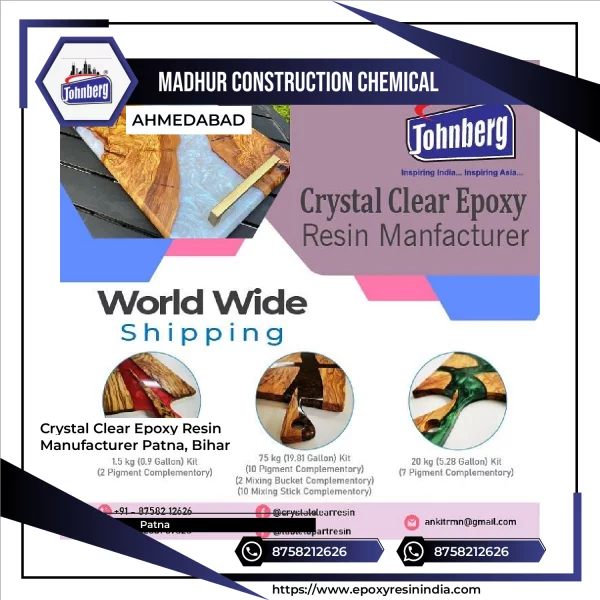 Crystal Clear Epoxy Resin Manufacturer Patna, Bihar