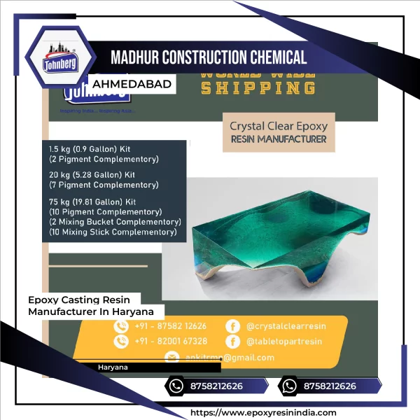 Epoxy Casting Resin Manufacturer In Haryana