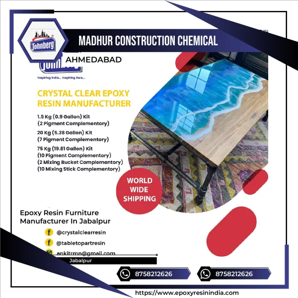 Epoxy Resin Furniture Manufacturer In Jabalpur