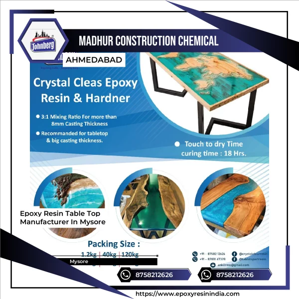 Epoxy Resin Table Top Manufacturer In Mysore
