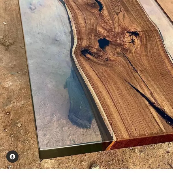 Wooden Epoxy Resin Table Top In Gaya