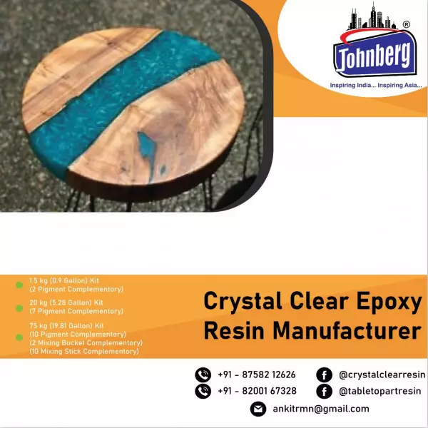 Wooden Epoxy Resin Table Top In Lucknow