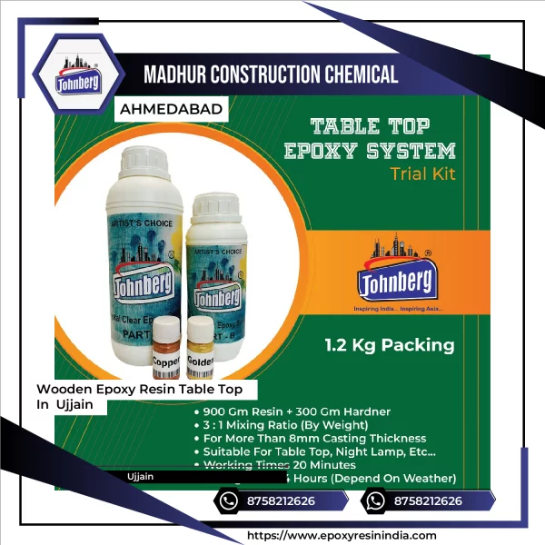 Wooden Epoxy Resin Table Top In Ujjain