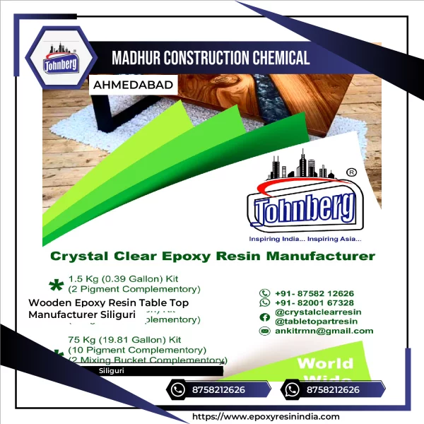 Wooden Epoxy Resin Table Top Manufacturer Siliguri