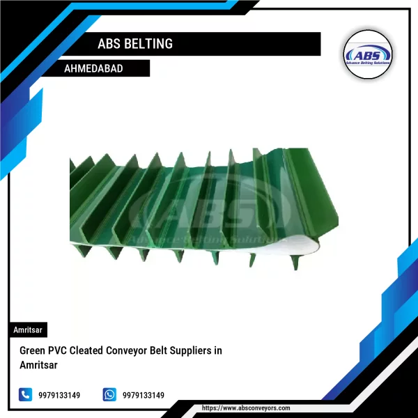 Green PVC Cleated Conveyor Belt Suppliers In Amritsar
