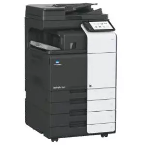 Konica Minolta Bizhub C300i Multifunction Printer Showing Touchscreen Interface