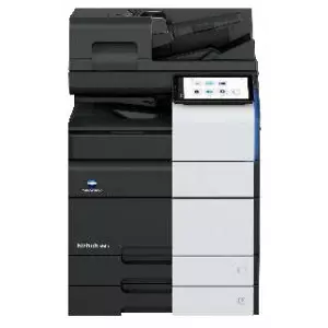 Konica Minolta Bizhub C650i Color Multifunction Printer In Office Setting