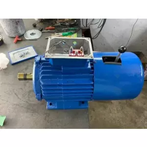 Hoist Brake Motor Assembly Installed In An Industrial Lifting System