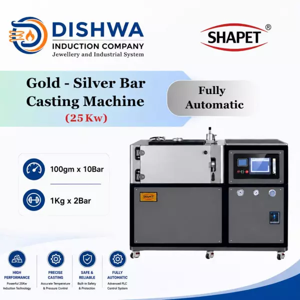 25kW Gold Bar Casting Machine In Surat
