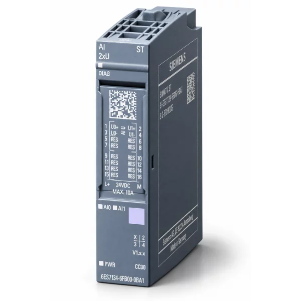 SIMATIC ET 200SP AI 2xU Standard PU 1 6ES7134-6FB00-0BA1