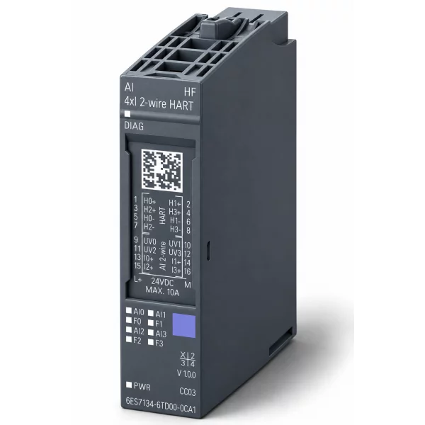 Siemens ET200SP Analog Module AI 4 I 2Wire 4..20 MA Hart 6ES71346TD000CA1