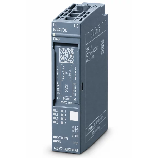 SIMATIC ET 200SP DI 8x24VDC High Speed 6ES7131-6BF00-0DA0
