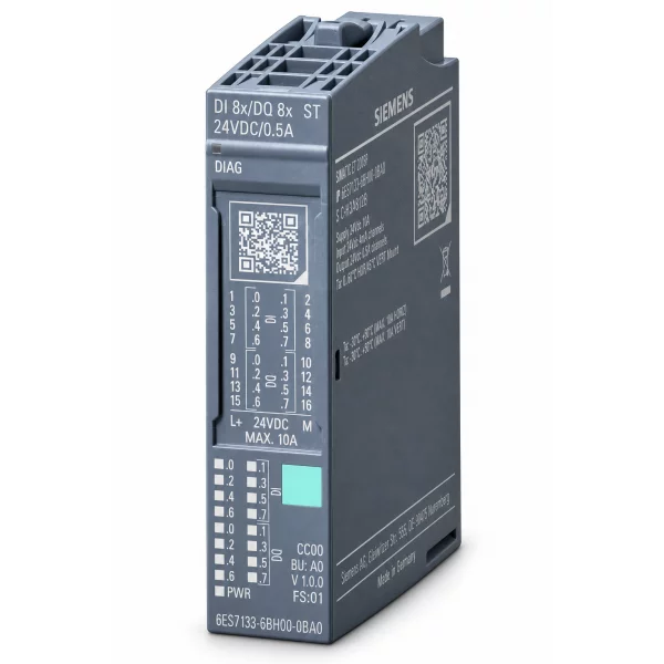 SIMATIC ET 200SP DI8x+DQ8x 24V DC/0.5A ST 6ES7133-6BH00-0BA0