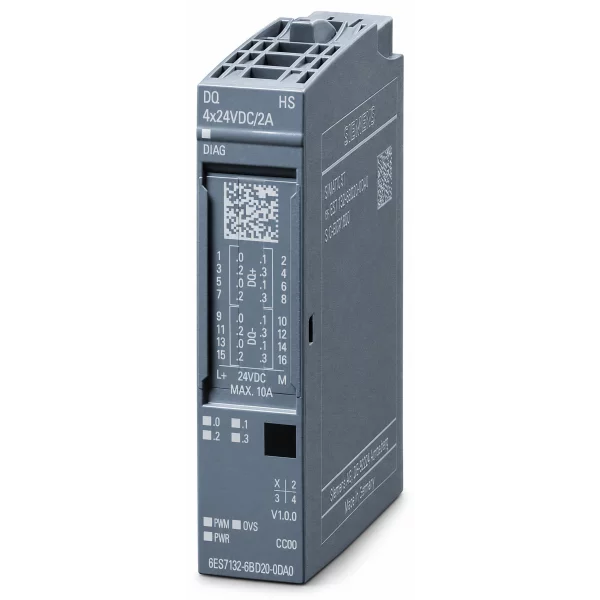 SIMATIC ET 200SP DQ 4x24VDC/2A High Speed PU 1 6ES7132-6BD20-0DA0