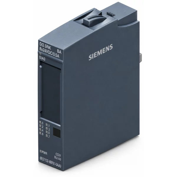 SIMATIC ET 200SP DQ 8x 24VDC/0,5A SINK BA PU 1 6ES7132-6BF61-0AA0