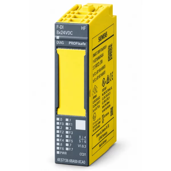 SIMATIC ET 200SP El-Mod. F-DI 8x24VDC HF 6ES7136-6BA01-0CA0