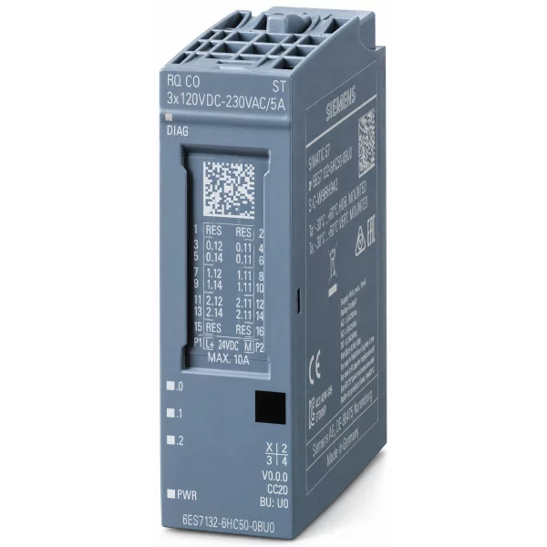 SIMATIC ET 200SP RQ CO 3x120VDC.230VAC/5A ST 6ES7132-6HC50-0BU0