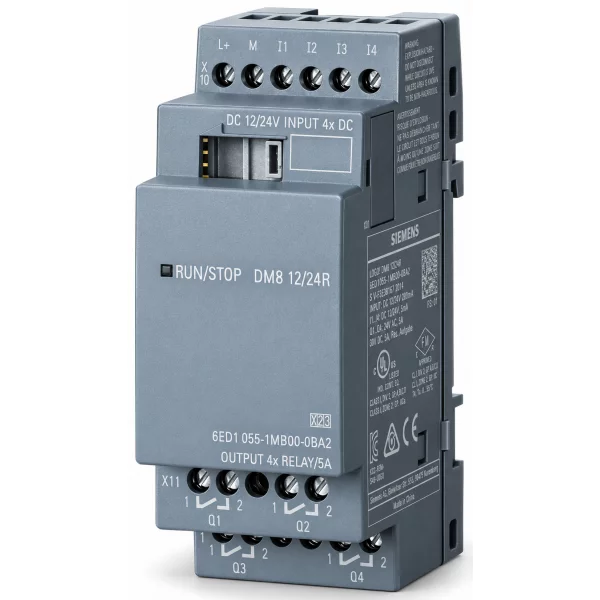 SINAMICS LOGO! DM8 12/24R Exp. Mod. 2 MW 4DI/DO 6ED1055-1MB00-0BA2