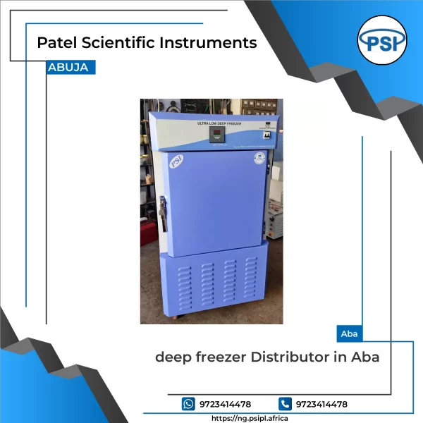 Deep Freezer Unit Standing In Laboratory Room
