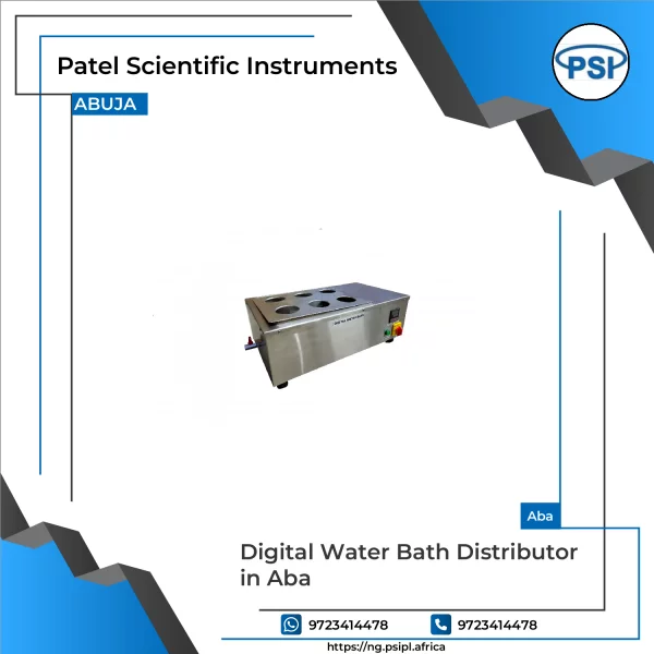 Digital Water Bath Unit Showing Clear Digital Display With Water Container