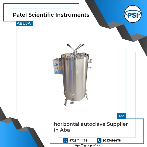 Horizontal Autoclave Machine Used In Laboratory Sterilization Processes