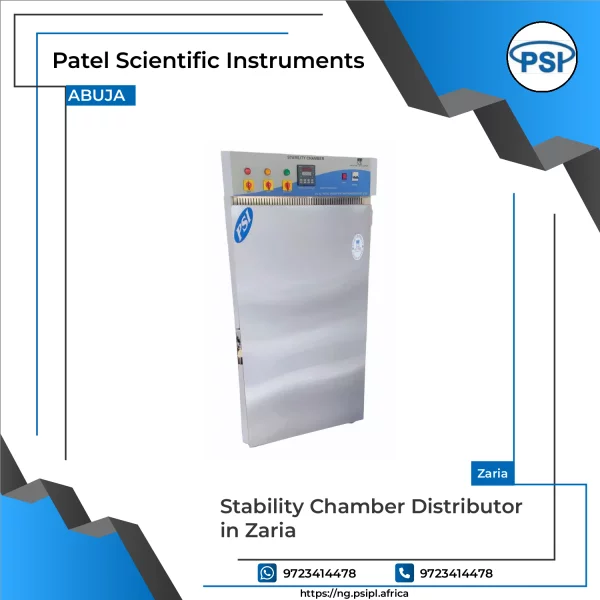 Stability Chamber Showing Internal Shelves And Digital Controls