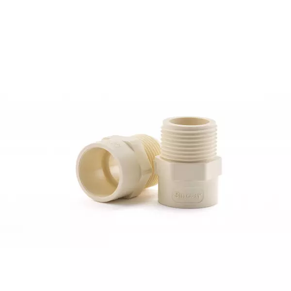 CPVC Brass MTA Fitting Showing Thread Detail