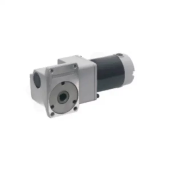 Right Angle Square Flange PMDC Gear Motor