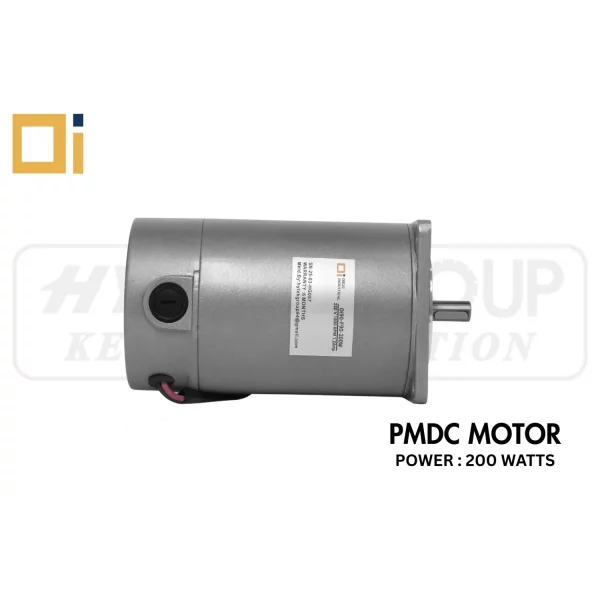 PMDC Gear Motor Installed On Industrial Equipment