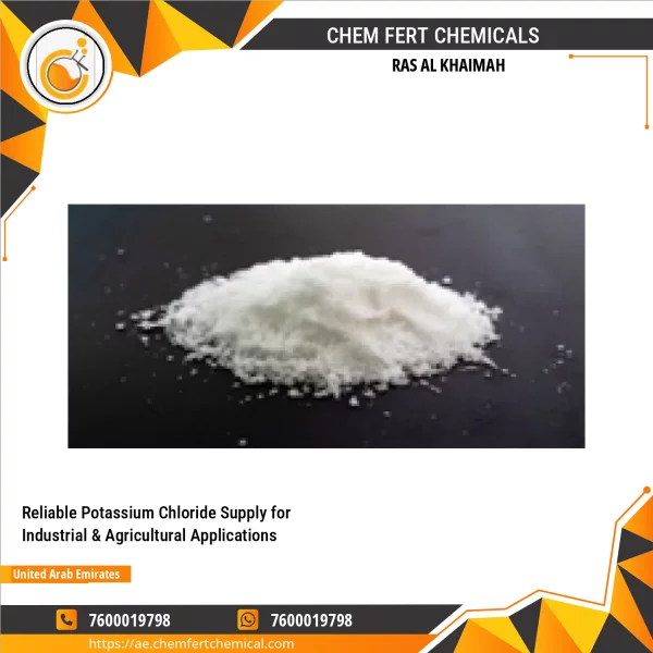 Reliable Potassium Chloride Supply For Industrial & Agricultural Applications