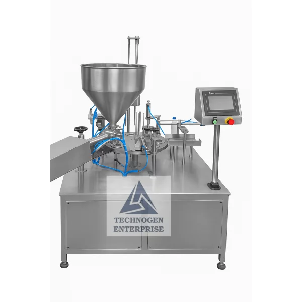 Stainless Steel GMP Automatic Cup Filling And Sealing Machine In UAE