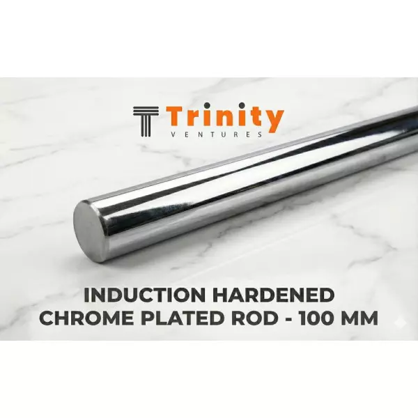 100mm Induction Hardened Chrome Plated Round Bar