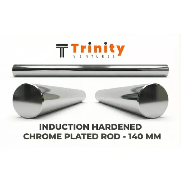 140mm Induction Hardened Chrome Plated Round Bar