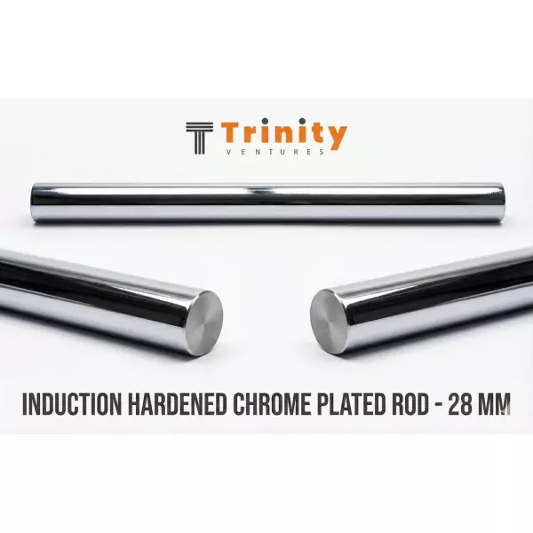 28mm Induction Hardened Chrome Plated Round Bar