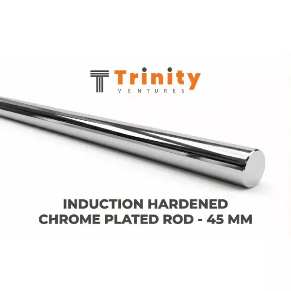 45mm Induction Hardened Chrome Plated Round Bar