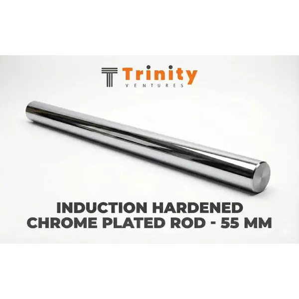 55mm Induction Hardened Chrome Plated Round Bar