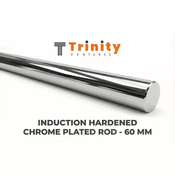 60mm Induction Hardened Chrome Plated Round Bar
