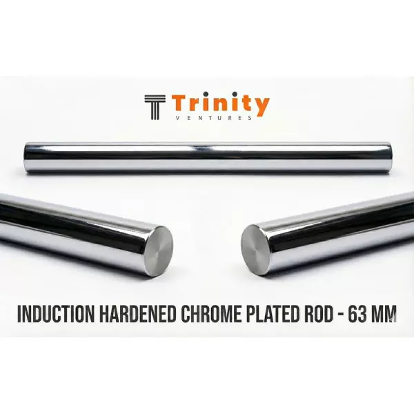 63mm Induction Hardened Chrome Plated Round Bar