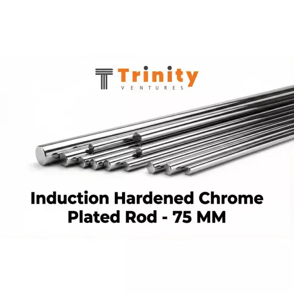 75mm Induction Hardened Chrome Plated Round Bar