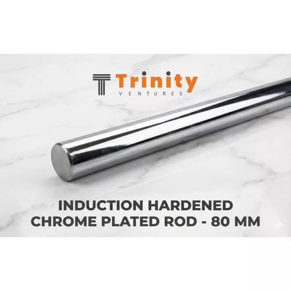 80mm Induction Hardened Chrome Plated Round Bar