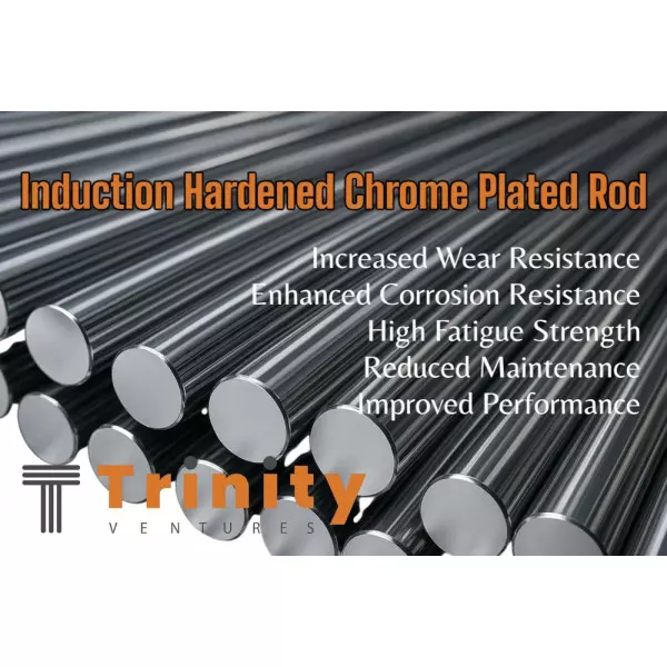 8mm Induction Hardened Chrome Plated Round Bar