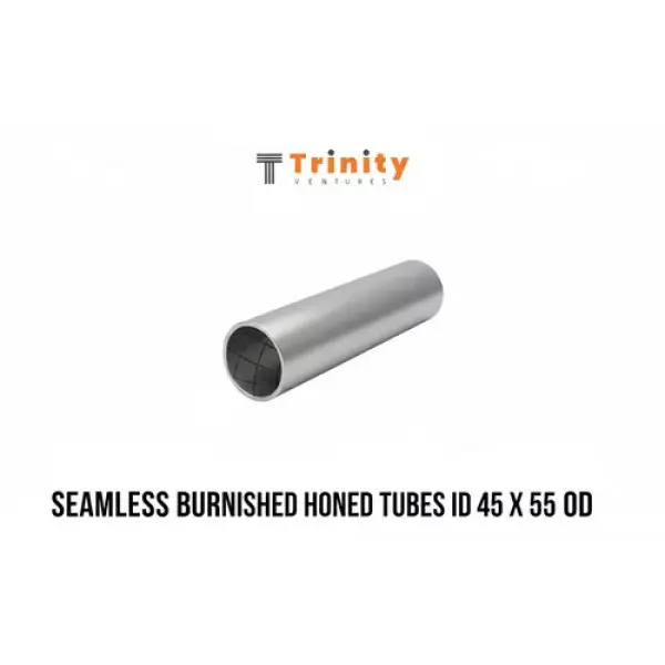 Seamless Burnished Honed Tube Close-up Showing Smooth Internal Surface