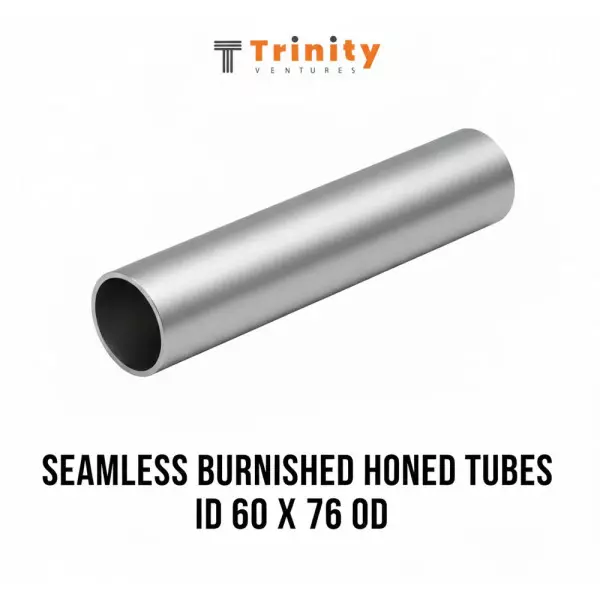 Close-up View Of CDS Honed Tube Showing Smooth Inner Surface And Polished Exterior