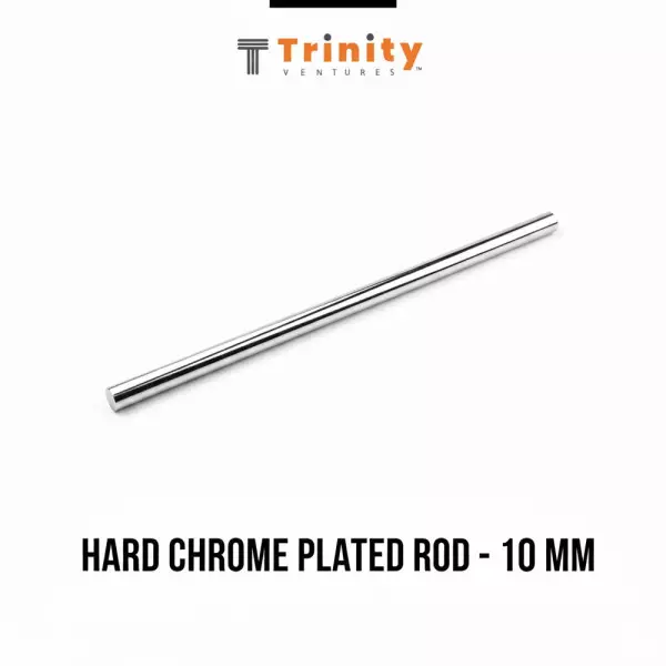 Hard Chrome Plated Round Rod Showing Smooth Surface Finish And Precise Dimensions