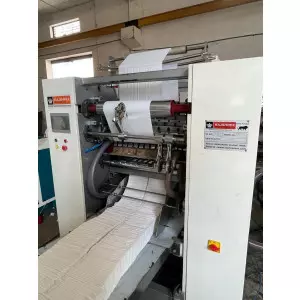 Facial Tissue Paper Making Machine Working In An Industrial Plant
