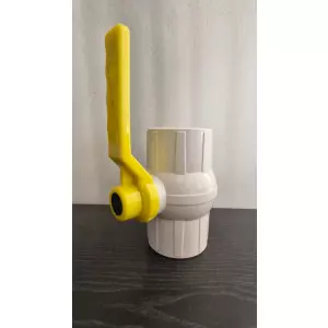 PP Thread Ball Valve Showing Threaded Ends Used For Pipeline Control