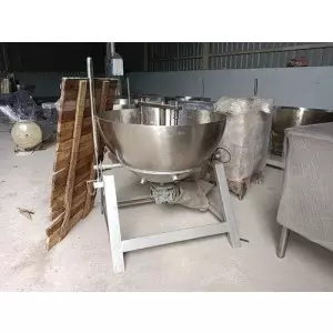Stainless Steel Khoya Making Machine In Operation
