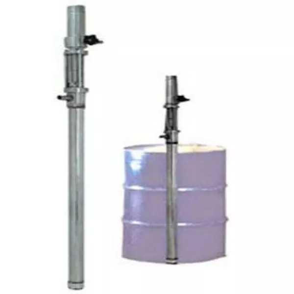 Barrel Pump With Metal Construction Installed On An Industrial Site